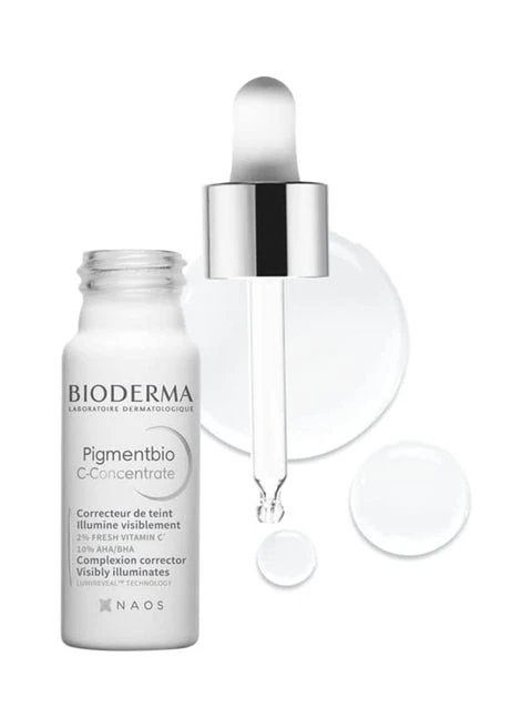 بايوديرما، سيروم مركز لتفتيح المناطق البشرة والمناطق الحساسة، AHA/BHA وفيتامين سي - 15 مل