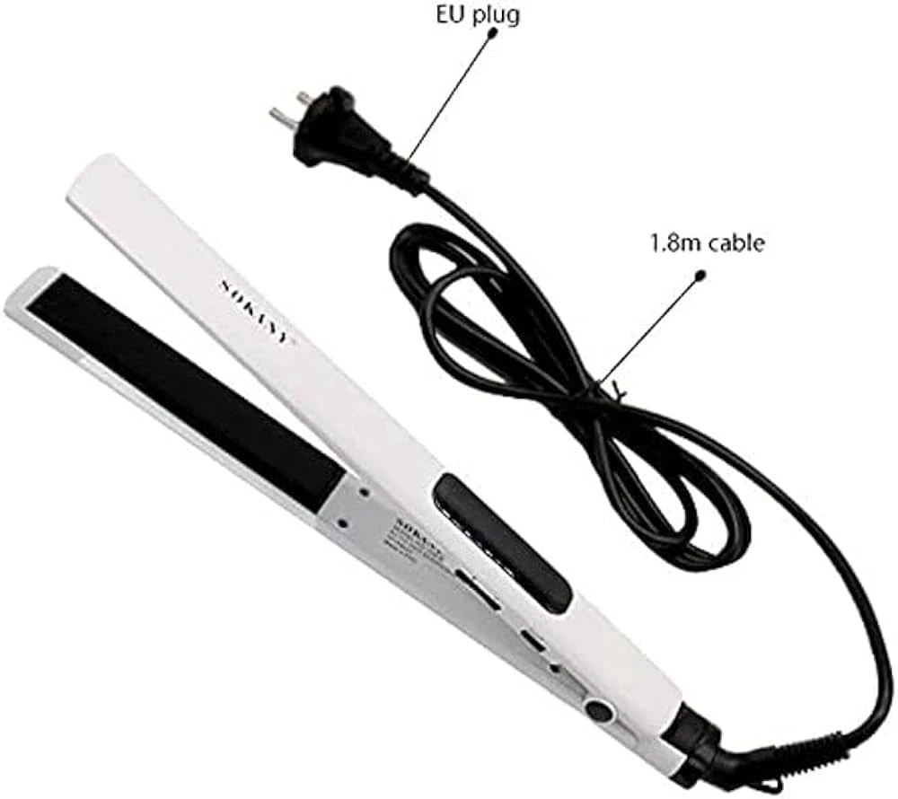 مملّس شعر سوكاني – مكواة سيراميك بشاشة رقمية، 235 °م أقصى حرارة، سلك دوّار 360°، تسخين سريع SK-950A-HS