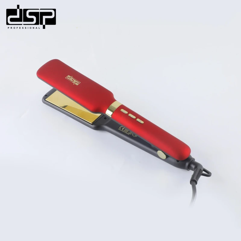 مِملّس شعر DSP 10215 – ألواح التيتانيوم، تسخين سريع، 9 درجات حرارة