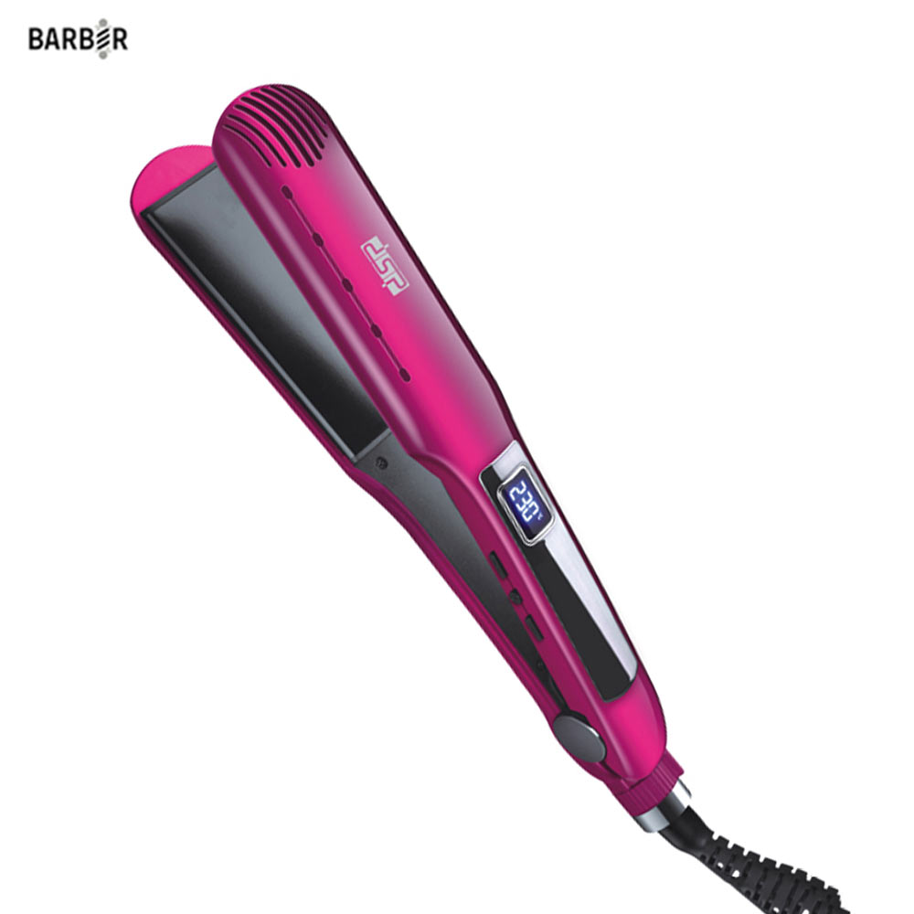 مِملّس شعرDSP – ألواح سيراميك غير لاصقة، شاشة LED، تحكّم بدرجة الحرارة - موديل 10082