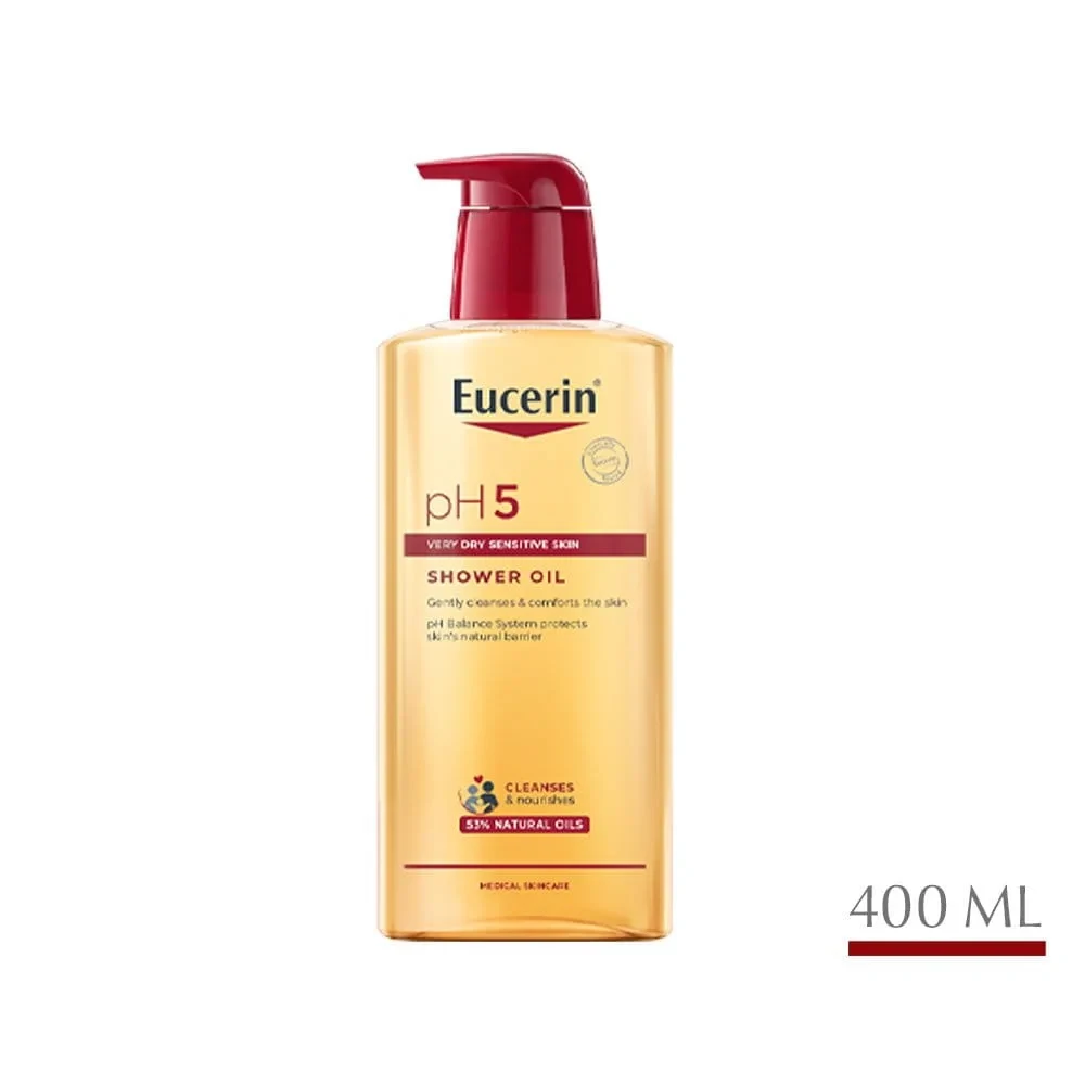 يوسيرين زيت الاستحمام بي اتش 5 للبشرة الجافة والحساسة 400 مل