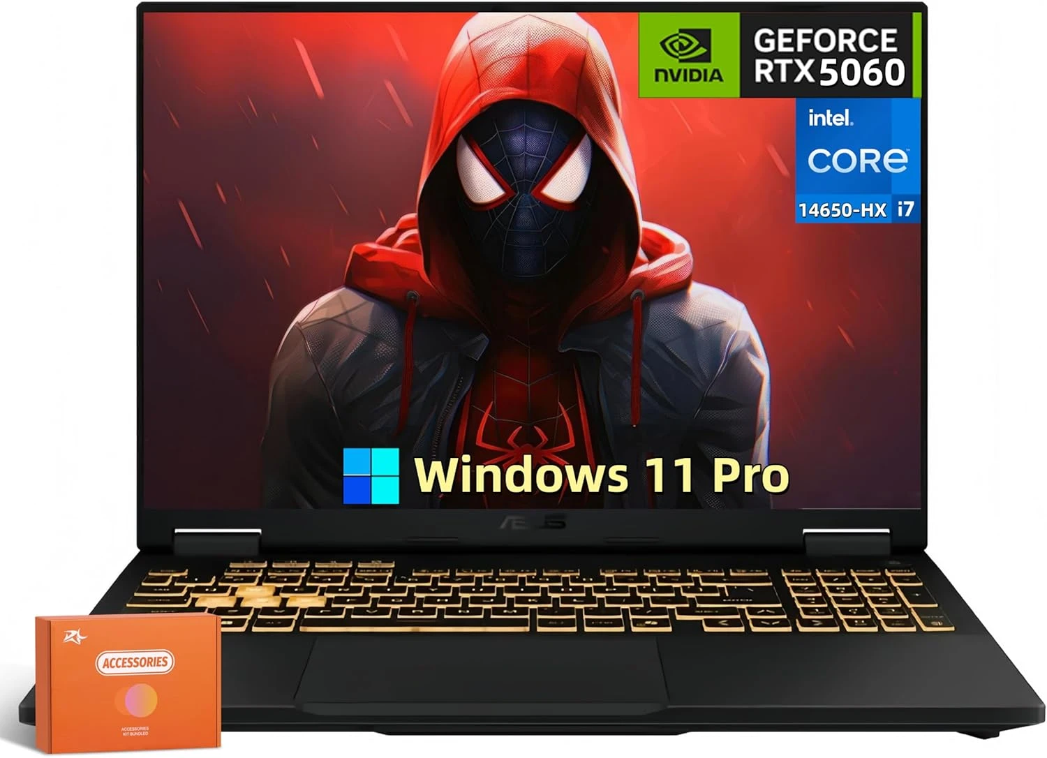 لابتوب ASUS TUF Gaming F16 FX608J – شاشة 16 بوصة 165Hz | معالج Intel Core i7-14650HX الجيل الرابع عشر، رام 32GB DDR5، تخزين 1TB SSD، كرت شاشة RTX 5060 8GB - اصدار (2025)