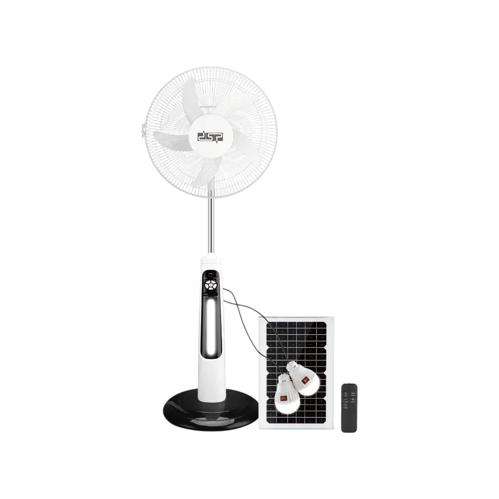 مروحة ستاند DSP مقاس 18 بوصة – نظام تشغيل مزدوج (220–240 فولت + شحن/بطارية) – موديل KD3093