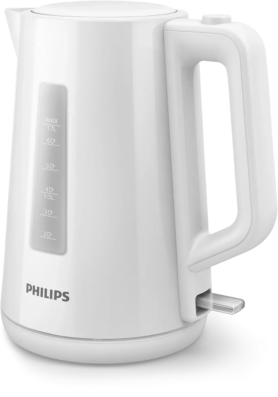 غلاية فيليبس  كهربائية 1.7 لتر | قوة 2200 واط | مؤشر للأكواب لتوفير الطاقة | لون أبيض - الموديل HD9318/01
