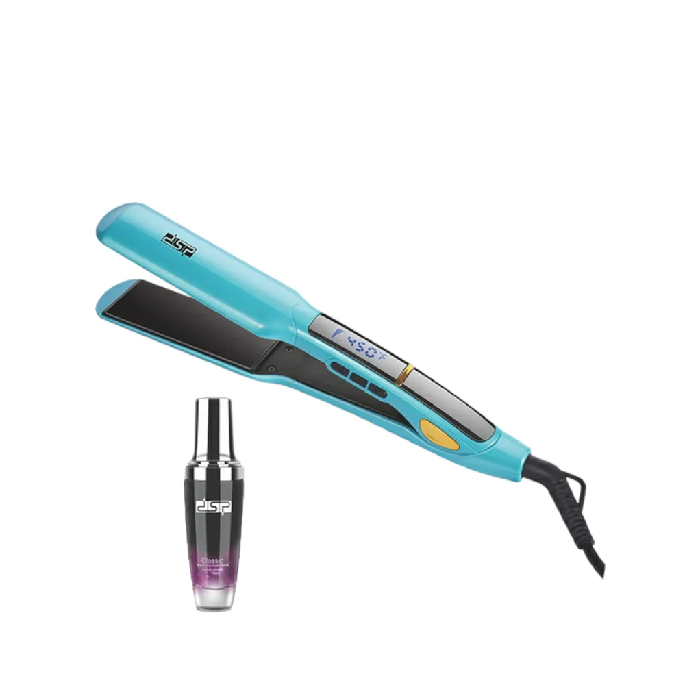 مملّس شعر دي اس بي – بقوة 35 وات ودرجة حرارة تصل ل 985 + زيت جوز الماكديميا 80 مل درجة صفائح سيراميك، تسخين سريع، موديل 10003