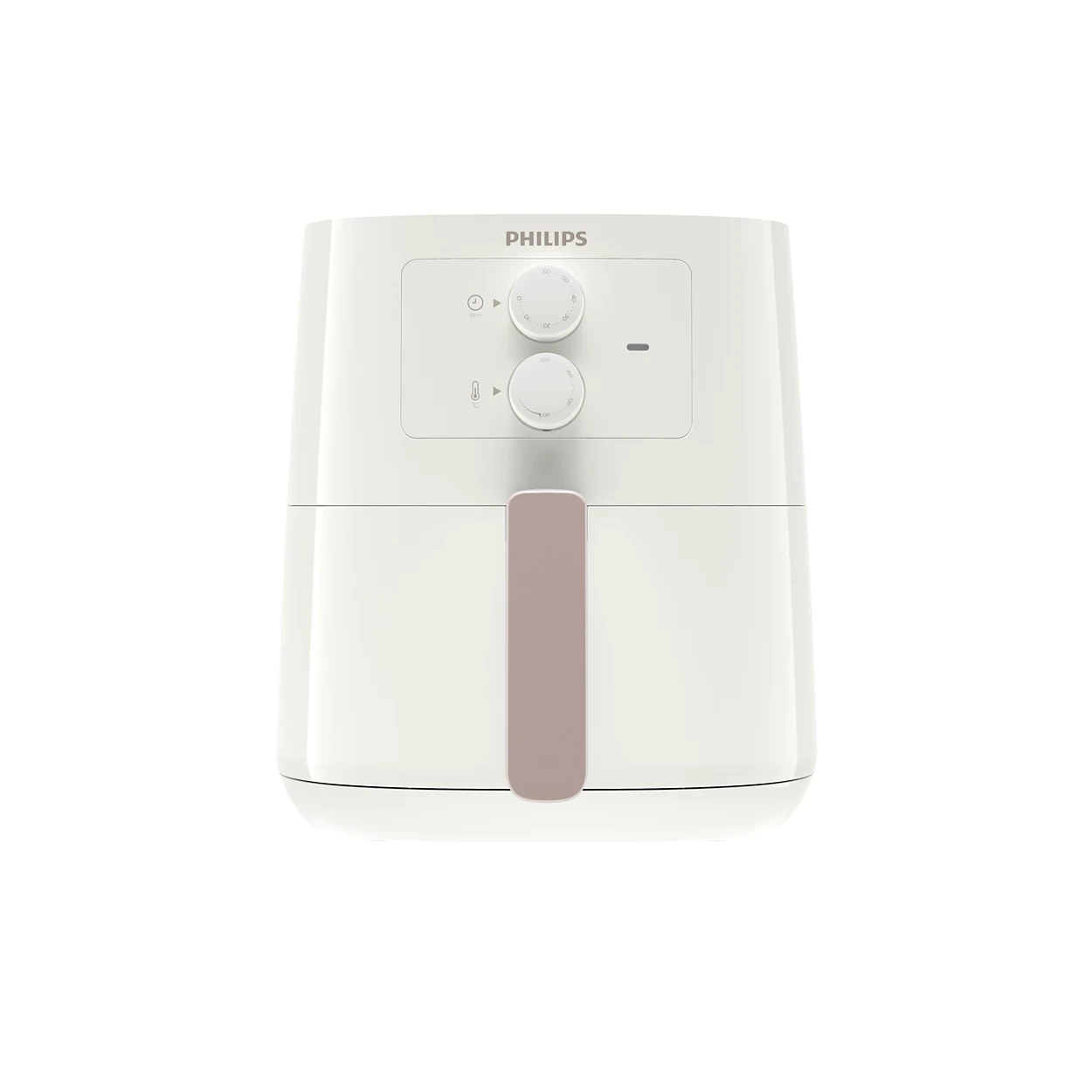 قلاية فيليبس إسينشال الهوائية 4.1 لتر | تقنية الهواء السريع وقوة 1400 واط | تحكم يدوي ولون أبيض - الموديل HD9200/20