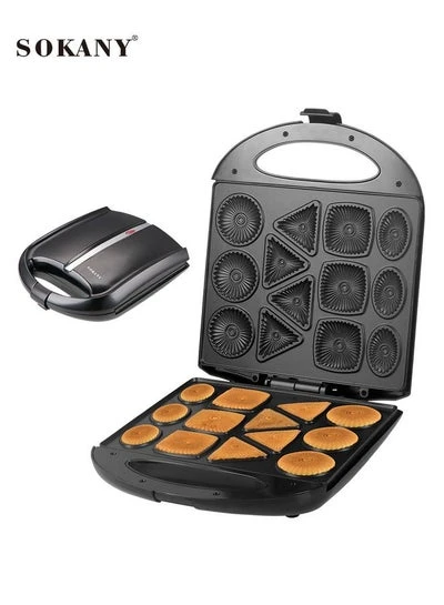 صانعة بسكويت سوكاني – قوة 1400 واط، طلاء غير لاصق، تصميم مدمج وسهل الاستخدام SK-17B