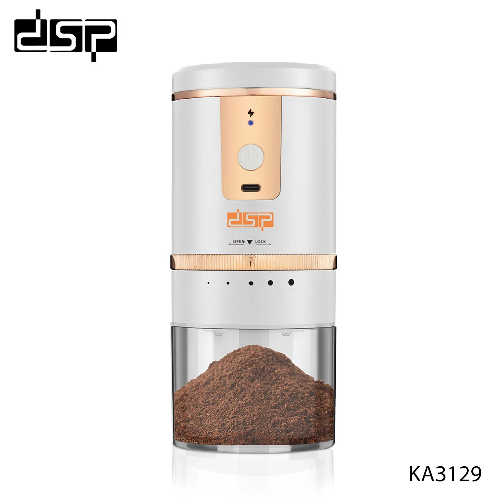 طحّانة قهوة وتوابل DSP – قابلة لإعادة الشحن USB، سعة 250 مل، 13 واط KA3129