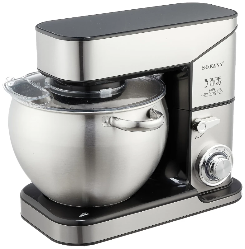 عجانة سوكاني – سعة 10 لتر، محرك 2000 واط، 6 سرعات + نبضة، وعاء ستانلس ستيلSK-623-S